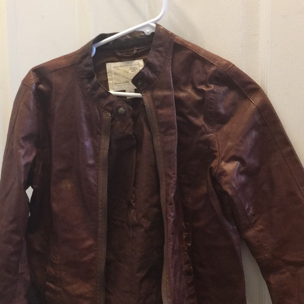 FINAL MARKDOWN Ladies old navy leather jacket small